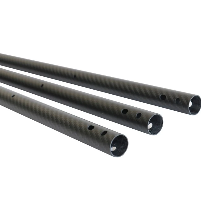 Tubo tampão de fibra de carbono